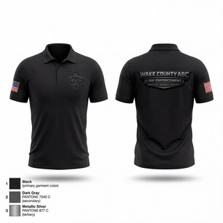 Short Sleeve Performance Polo, Wake County ABC, Police, Teamtime, Team time, sublimation, custom sports apparel, team uniforms, spirit wear, spiritwear, sports uniforms, custom shirts, team store, custom team store, fundraiser sports, apparel fundraiser