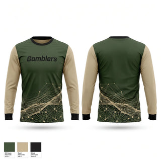 Long Sleeve Performance Shirt, Gamblers, Ice Hockey, Teamtime, Team time, sublimation, custom sports apparel, team uniforms, spirit wear, spiritwear, sports uniforms, custom shirts, team store, custom team store, fundraiser sports, apparel fundraiser