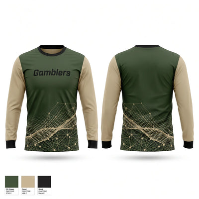 Gamblers Long Sleeve Performance Shirt 1