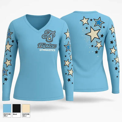 Flipstarz 74967766 Women's Long Sleeve V-neck Shirt - 21