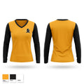 Foothill Knights Women's Long Sleeve V-neck Shirt - 1