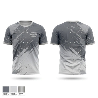 Soft Poly Tee Cotton Like Feel, Thomas Jefferson Middle, Women's Basketball, Teamtime, Team time, sublimation, custom sports apparel, team uniforms, spirit wear, spiritwear, sports uniforms, custom shirts, team store, custom team store, fundraiser sports, apparel fundraiser