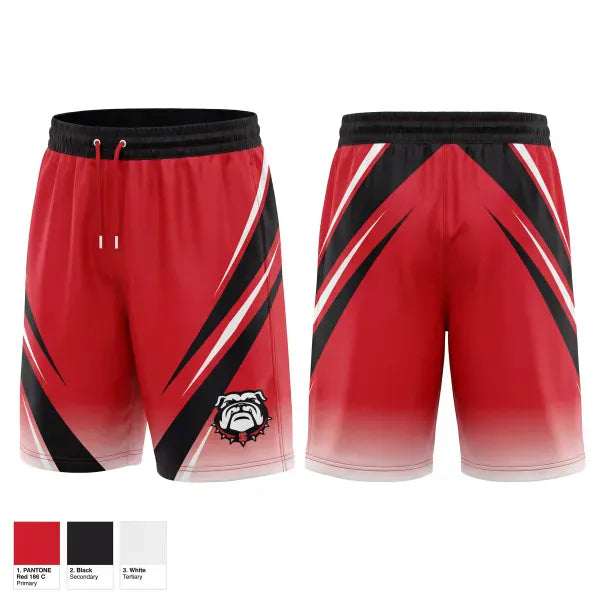Athletic Shorts With Pockets, Bulldogs, Cheer, Teamtime, Team time, sublimation, custom sports apparel, team uniforms, spirit wear, spiritwear, sports uniforms, custom shirts, team store, custom team store, fundraiser sports, apparel fundraiser