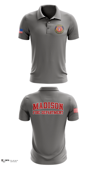 Short Sleeve Performance Polo, Madison Fire Department, Fire Department, Teamtime, Team time, sublimation, custom sports apparel, team uniforms, spirit wear, spiritwear, sports uniforms, custom shirts, team store, custom team store, fundraiser sports, apparel fundraiser