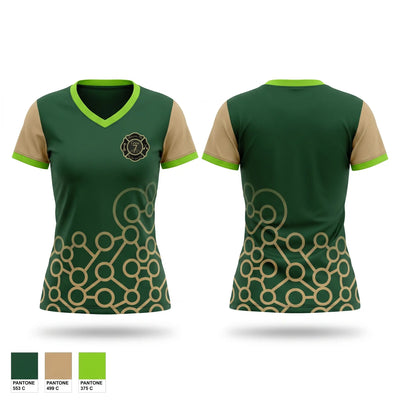 Crew 7 Women's Short Sleeve V-neck Shirt - 1