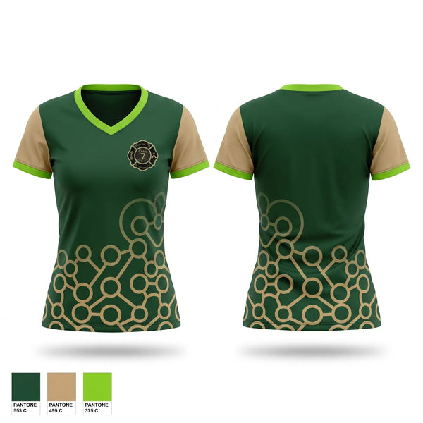 Womens Short Sleeve Vneck Shirt, Crew 7, , Teamtime, Team time, sublimation, custom sports apparel, team uniforms, spirit wear, spiritwear, sports uniforms, custom shirts, team store, custom team store, fundraiser sports, apparel fundraiser
