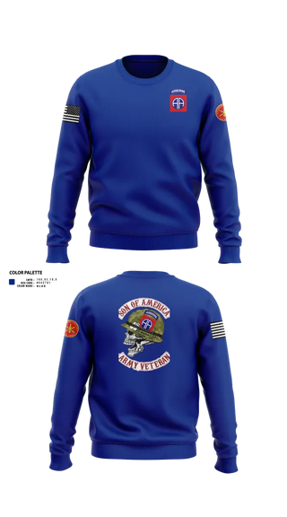 Crew Neck Sweatshirt, 82d ABN DIV, , Teamtime, Team time, sublimation, custom sports apparel, team uniforms, spirit wear, spiritwear, sports uniforms, custom shirts, team store, custom team store, fundraiser sports, apparel fundraiser