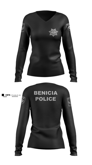 Womens Long Sleeve Vneck Shirt, Bpd mff, , Teamtime, Team time, sublimation, custom sports apparel, team uniforms, spirit wear, spiritwear, sports uniforms, custom shirts, team store, custom team store, fundraiser sports, apparel fundraiser