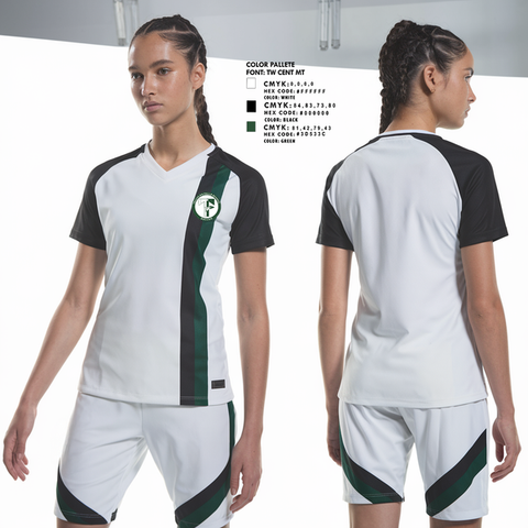 Womens Short Sleeve Vneck Shirt, Tallulah Falls School Soccer, Women's Soccer, Teamtime, Team time, sublimation, custom sports apparel, team uniforms, spirit wear, spiritwear, sports uniforms, custom shirts, team store, custom team store, fundraiser sports, apparel fundraiser