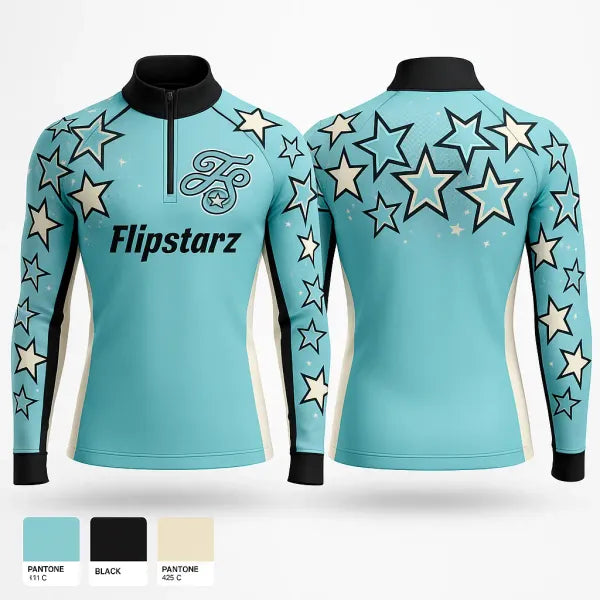 Quarter Zip Jacket, Flipstarz, Spirit Store, Teamtime, Team time, sublimation, custom sports apparel, team uniforms, spirit wear, spiritwear, sports uniforms, custom shirts, team store, custom team store, fundraiser sports, apparel fundraiser