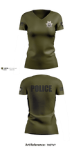 Nashville Police Department, IL Women's Short Sleeve V-neck Shirt - 12