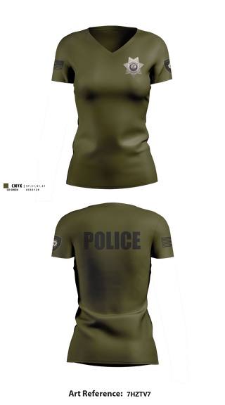 Womens Short Sleeve Vneck Shirt, Nashville Police Department, IL, Police, Teamtime, Team time, sublimation, custom sports apparel, team uniforms, spirit wear, spiritwear, sports uniforms, custom shirts, team store, custom team store, fundraiser sports, apparel fundraiser