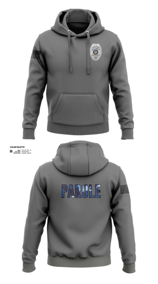 Hoodie, Adult Parole Authority, Police, Teamtime, Team time, sublimation, custom sports apparel, team uniforms, spirit wear, spiritwear, sports uniforms, custom shirts, team store, custom team store, fundraiser sports, apparel fundraiser