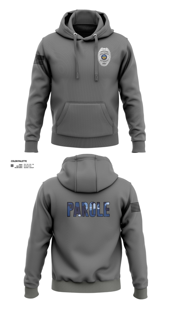 Hoodie, Adult Parole Authority, Police, Teamtime, Team time, sublimation, custom sports apparel, team uniforms, spirit wear, spiritwear, sports uniforms, custom shirts, team store, custom team store, fundraiser sports, apparel fundraiser