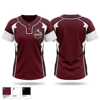Two Button Softball Jersey, Crosby-Ironton Rangers, Softball, Teamtime, Team time, sublimation, custom sports apparel, team uniforms, spirit wear, spiritwear, sports uniforms, custom shirts, team store, custom team store, fundraiser sports, apparel fundraiser