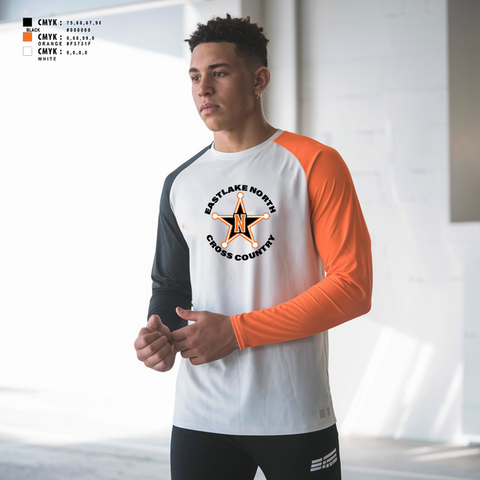 Long Sleeve Performance Shirt, Eastlake North Cross County, Cross Country, Teamtime, Team time, sublimation, custom sports apparel, team uniforms, spirit wear, spiritwear, sports uniforms, custom shirts, team store, custom team store, fundraiser sports, apparel fundraiser