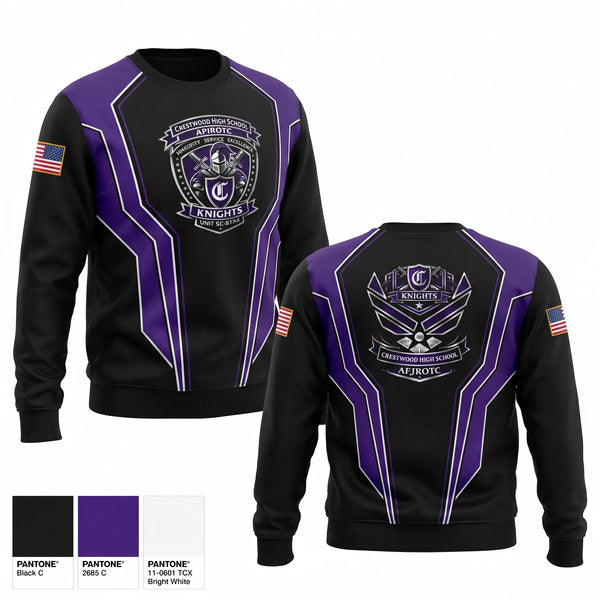 Crew Neck Sweatshirt, CHS SC-873rd, Air Force, Teamtime, Team time, sublimation, custom sports apparel, team uniforms, spirit wear, spiritwear, sports uniforms, custom shirts, team store, custom team store, fundraiser sports, apparel fundraiser
