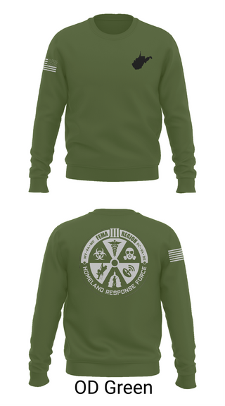 Crew Neck Sweatshirt, Region 3 Homeland Response Force, , Teamtime, Team time, sublimation, custom sports apparel, team uniforms, spirit wear, spiritwear, sports uniforms, custom shirts, team store, custom team store, fundraiser sports, apparel fundraiser