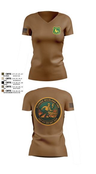 Womens Short Sleeve Vneck Shirt, Florida, , Teamtime, Team time, sublimation, custom sports apparel, team uniforms, spirit wear, spiritwear, sports uniforms, custom shirts, team store, custom team store, fundraiser sports, apparel fundraiser