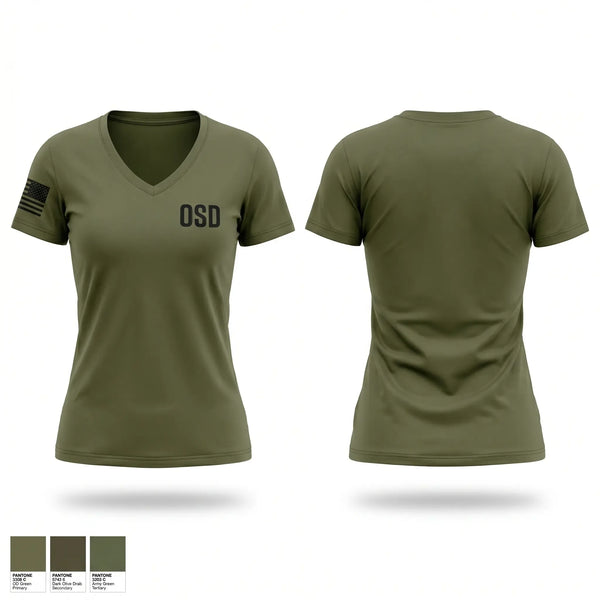 Womens Short Sleeve Vneck Shirt, OSD, Police, Teamtime, Team time, sublimation, custom sports apparel, team uniforms, spirit wear, spiritwear, sports uniforms, custom shirts, team store, custom team store, fundraiser sports, apparel fundraiser