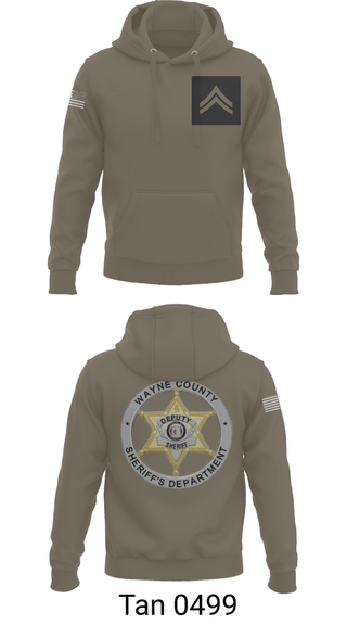 Hoodie, Wayne County Sheriff’s Department, Police, Teamtime, Team time, sublimation, custom sports apparel, team uniforms, spirit wear, spiritwear, sports uniforms, custom shirts, team store, custom team store, fundraiser sports, apparel fundraiser