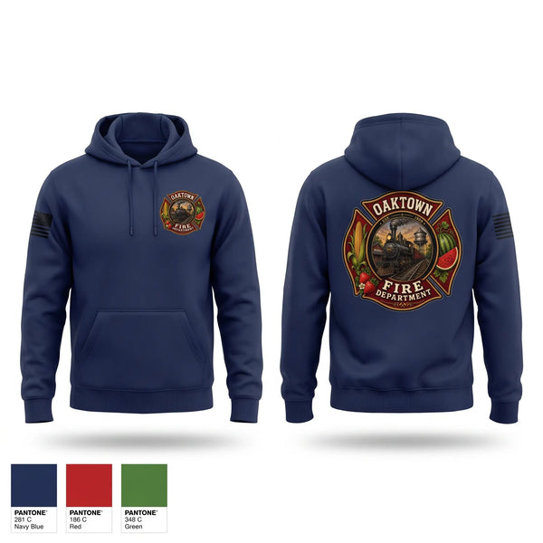 Hoodie, Oaktown Fire, Fire Department, Teamtime, Team time, sublimation, custom sports apparel, team uniforms, spirit wear, spiritwear, sports uniforms, custom shirts, team store, custom team store, fundraiser sports, apparel fundraiser