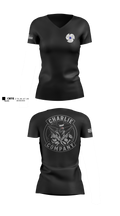 C CO 1-222 AVN REGT Women's Short Sleeve V-neck Shirt - 100