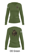 MESG1 TEAM 707 61403527 Women's Long Sleeve V-neck Shirt - 54