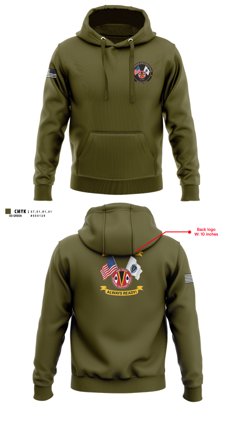 Hoodie, HHC 151st RSG, Army, Teamtime, Team time, sublimation, custom sports apparel, team uniforms, spirit wear, spiritwear, sports uniforms, custom shirts, team store, custom team store, fundraiser sports, apparel fundraiser