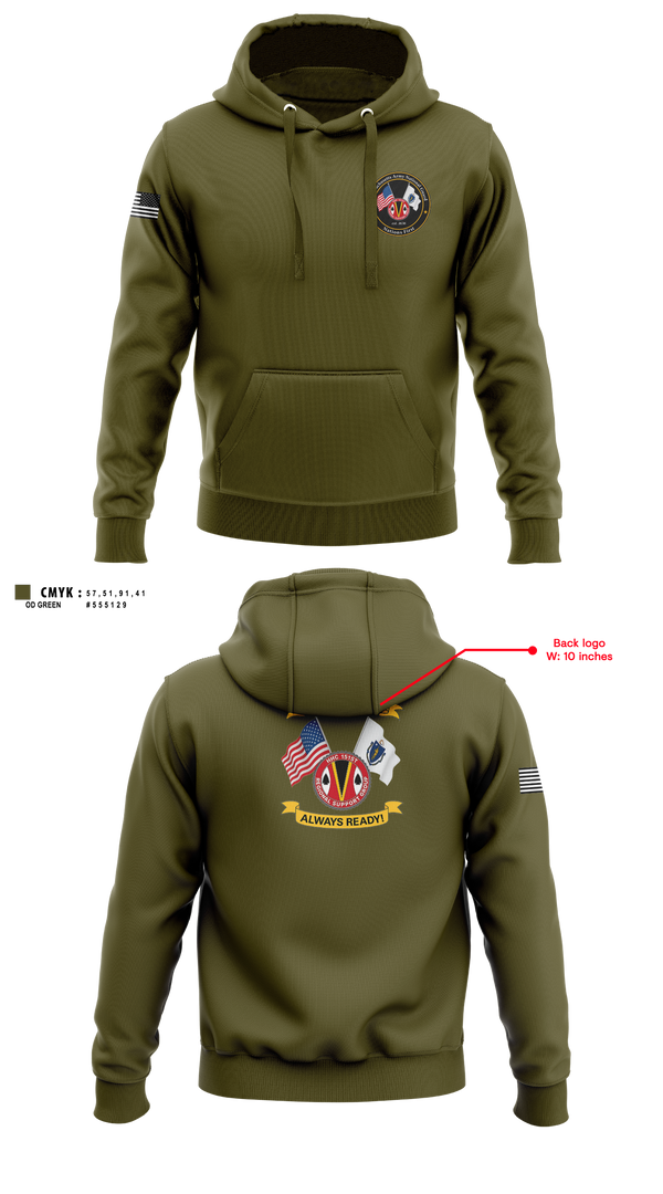 Hoodie, HHC 151st RSG, Army, Teamtime, Team time, sublimation, custom sports apparel, team uniforms, spirit wear, spiritwear, sports uniforms, custom shirts, team store, custom team store, fundraiser sports, apparel fundraiser