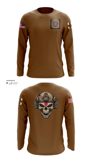 Long Sleeve Performance Shirt, 354 Medical Logistics Company, Army, Teamtime, Team time, sublimation, custom sports apparel, team uniforms, spirit wear, spiritwear, sports uniforms, custom shirts, team store, custom team store, fundraiser sports, apparel fundraiser