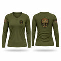 SORT Women's Long Sleeve V-neck Shirt - 1