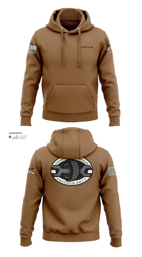 Hoodie, 1-320TH FA, Army, Teamtime, Team time, sublimation, custom sports apparel, team uniforms, spirit wear, spiritwear, sports uniforms, custom shirts, team store, custom team store, fundraiser sports, apparel fundraiser