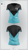 Aerial Bound Athletics 25419213 Women's Short Sleeve V-neck Shirt - 1
