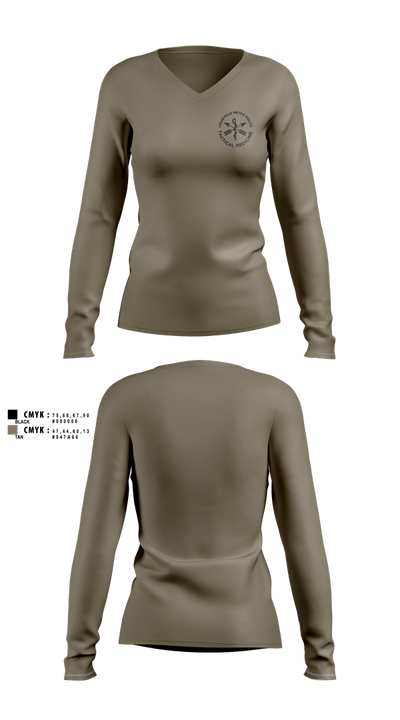 LMPD HSO TRT Women's Long Sleeve V-neck Shirt - 5