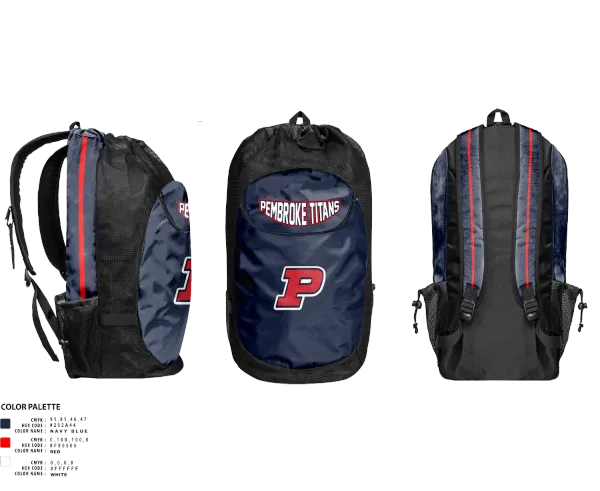 Gear Bag, Pembroke Titans Football And Cheer, , Teamtime, Team time, sublimation, custom sports apparel, team uniforms, spirit wear, spiritwear, sports uniforms, custom shirts, team store, custom team store, fundraiser sports, apparel fundraiser