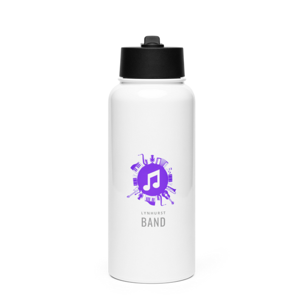 Lynhurst Bands 6949554 Stainless Steel Water Bottle with a Straw Lid