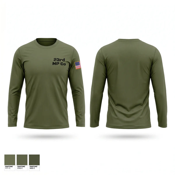 Long Sleeve Performance Shirt, 23rd MP Co, Army, Teamtime, Team time, sublimation, custom sports apparel, team uniforms, spirit wear, spiritwear, sports uniforms, custom shirts, team store, custom team store, fundraiser sports, apparel fundraiser