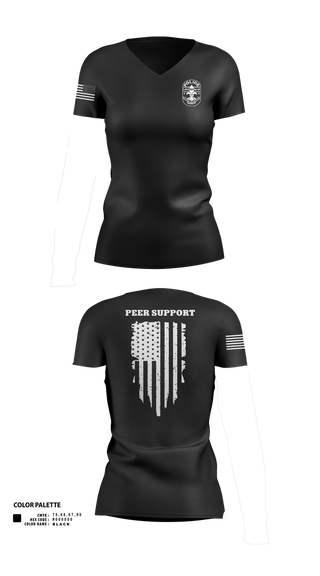 Womens Short Sleeve Vneck Shirt, LMPD HSO TACMED, Police, Teamtime, Team time, sublimation, custom sports apparel, team uniforms, spirit wear, spiritwear, sports uniforms, custom shirts, team store, custom team store, fundraiser sports, apparel fundraiser