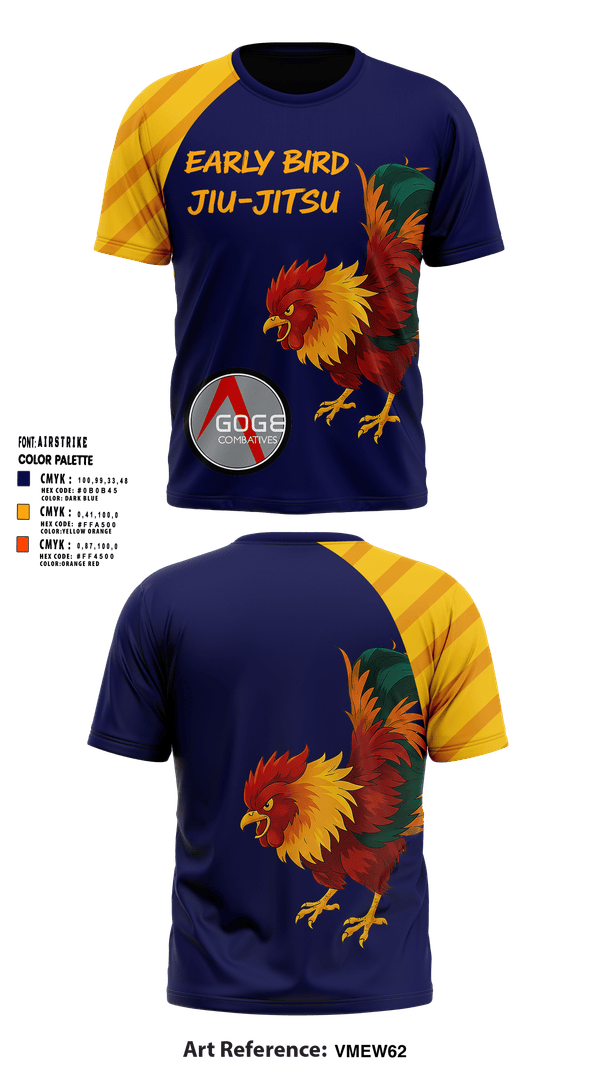 Early Bird Jiu Jitsu Short Sleeve Performance Shirt - 1