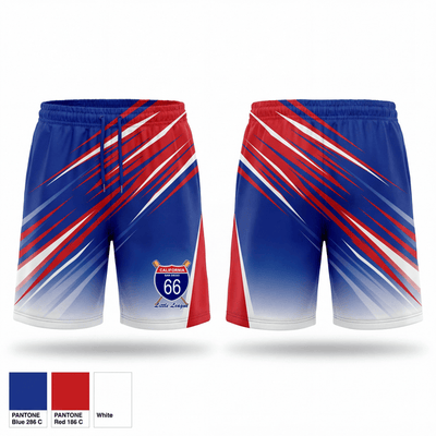 California District 66 Little League 66206292 Athletic Shorts With Pockets - 1