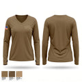 Bravo Co 199th BSB Women's Long Sleeve V-neck Shirt - 1