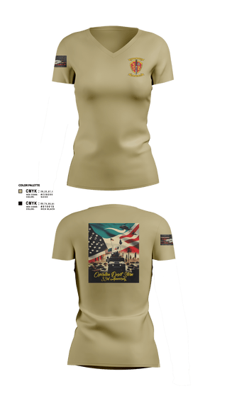 Women's Short Sleeve Vneck Shirt, 3/7 India Co. Wpns Plt, Marines, Teamtime, Team time, sublimation, custom sports apparel, team uniforms, spirit wear, spiritwear, sports uniforms, custom shirts, team store, custom team store, fundraiser sports, apparel fundraiser