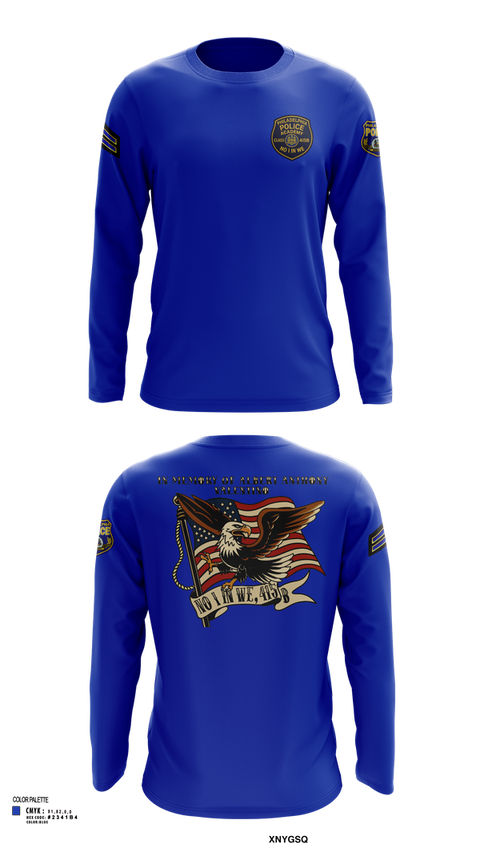 Long Sleeve Performance Shirt, Philadelphia Police, , Teamtime, Team time, sublimation, custom sports apparel, team uniforms, spirit wear, spiritwear, sports uniforms, custom shirts, team store, custom team store, fundraiser sports, apparel fundraiser