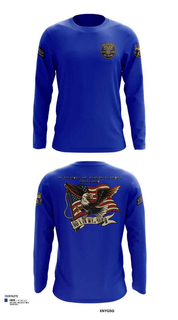 Long Sleeve Performance Shirt, Philadelphia Police, , Teamtime, Team time, sublimation, custom sports apparel, team uniforms, spirit wear, spiritwear, sports uniforms, custom shirts, team store, custom team store, fundraiser sports, apparel fundraiser