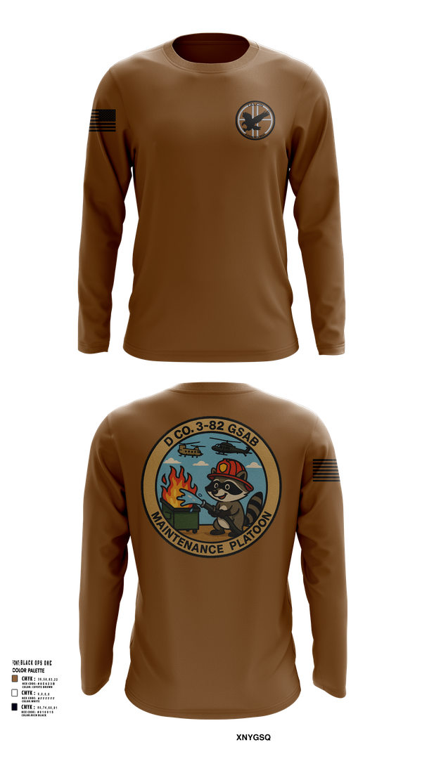 Long Sleeve Performance Shirt, D Co 3-82 GSAB Maintenance Platoon, , Teamtime, Team time, sublimation, custom sports apparel, team uniforms, spirit wear, spiritwear, sports uniforms, custom shirts, team store, custom team store, fundraiser sports, apparel fundraiser