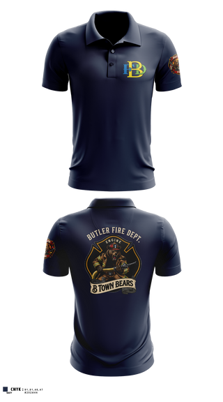 Short Sleeve Performance Polo, Butler Police Department, Police, Teamtime, Team time, sublimation, custom sports apparel, team uniforms, spirit wear, spiritwear, sports uniforms, custom shirts, team store, custom team store, fundraiser sports, apparel fundraiser