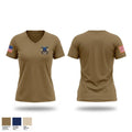 GSU Panther Battalion 9073576 Women's Short Sleeve V-neck Shirt - 1