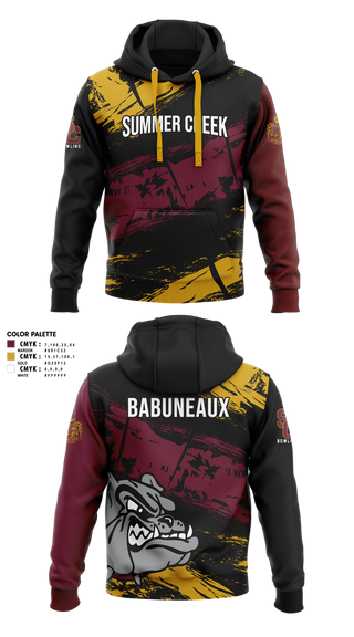 Hoodie, Summer Creek High School Bowling, Bowling, Teamtime, Team time, sublimation, custom sports apparel, team uniforms, spirit wear, spiritwear, sports uniforms, custom shirts, team store, custom team store, fundraiser sports, apparel fundraiser