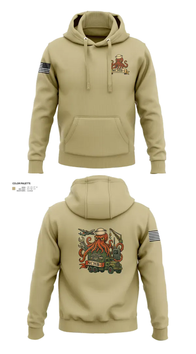 Navy Cargo Handling Battalion One 62031758 Hoodie - 42